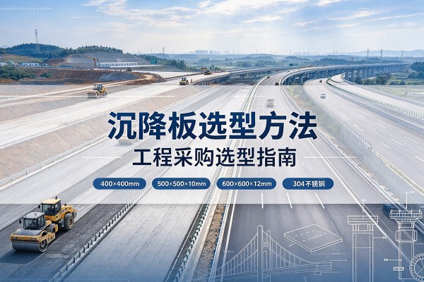 南丹沉降板选择方法