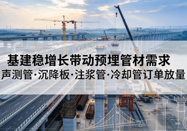 南丹基建稳增长带动预埋监测管材需求，声测管、沉降板、注浆管订单持续放量