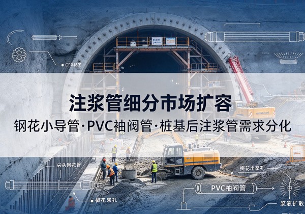 南丹注浆管细分市场扩容，隧道钢花小导管、PVC 袖阀管、桩基后注浆管需求分化