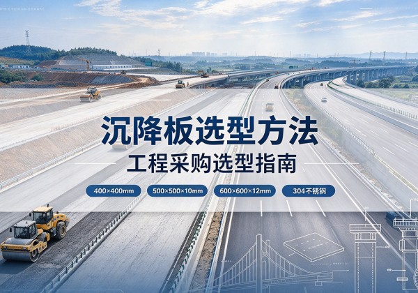 南丹沉降板选择方法